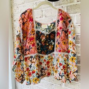 Anthropologie | Boho Top